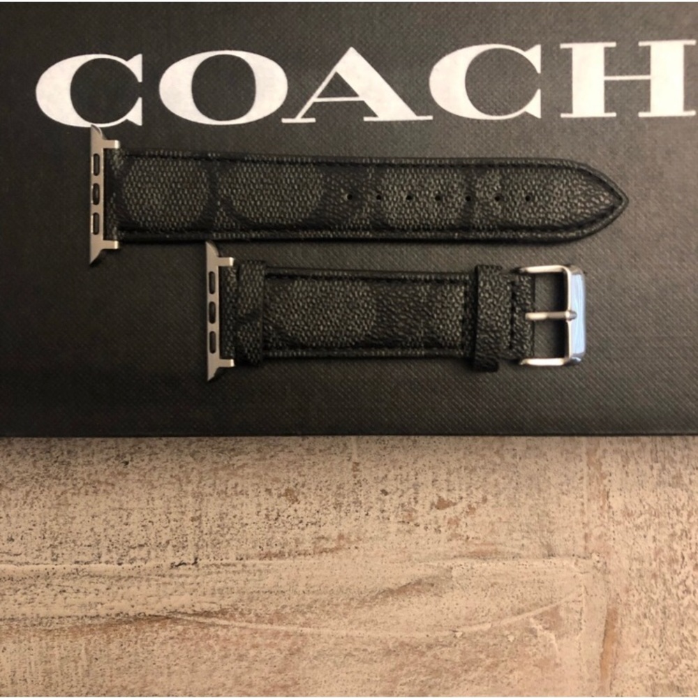NEW COACH Apple Watch band 42/44/45mm/leather/.